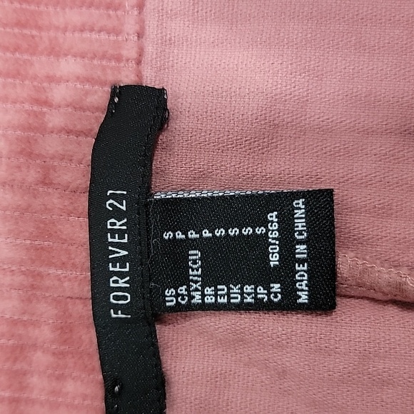 Forever 21, Size S, Mauve Corduroy Button Down Mini Skirt, EUC - Picture 7 of 8